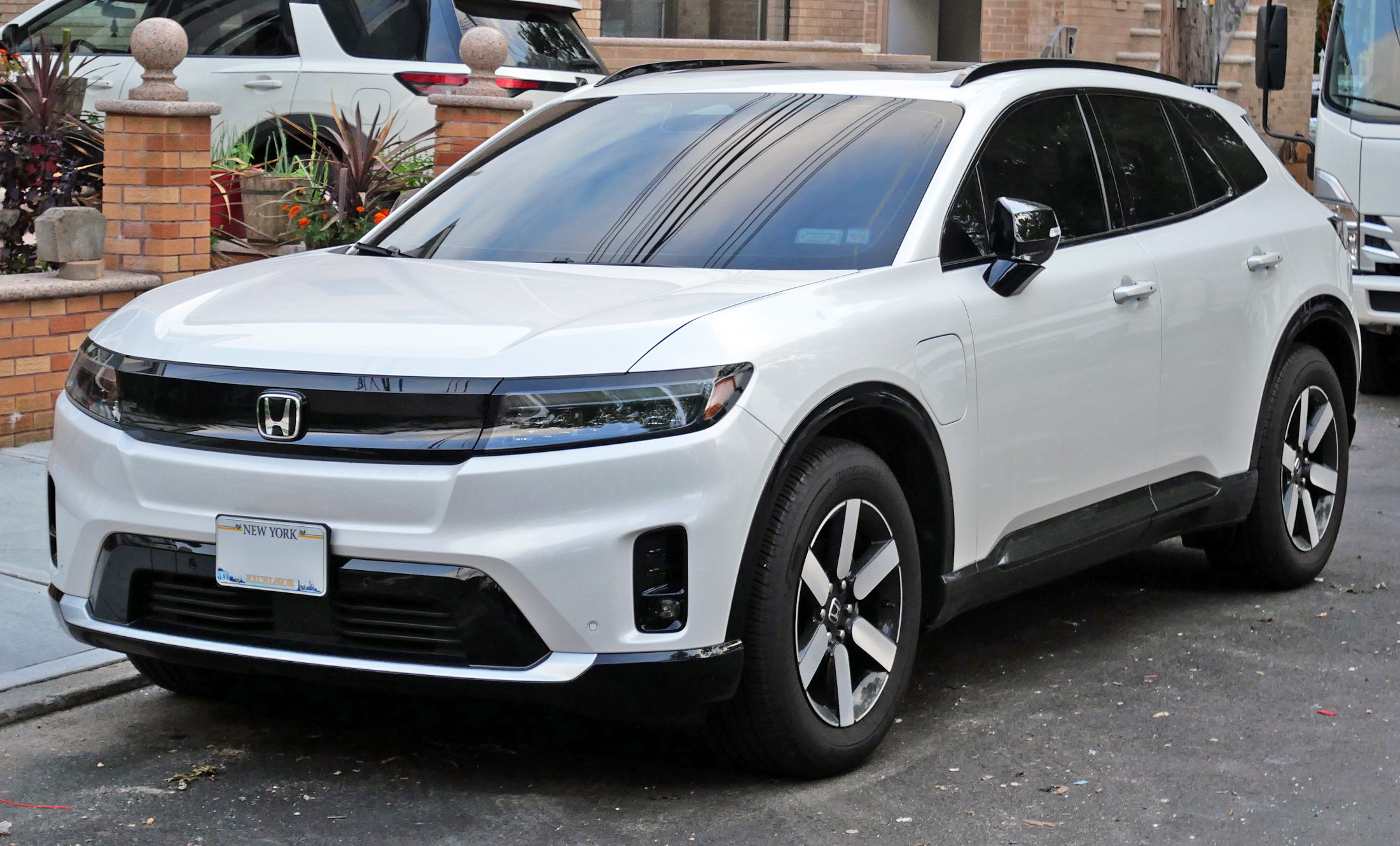 2024 Honda Prologue Touring electric SUV photographed from the front in New York