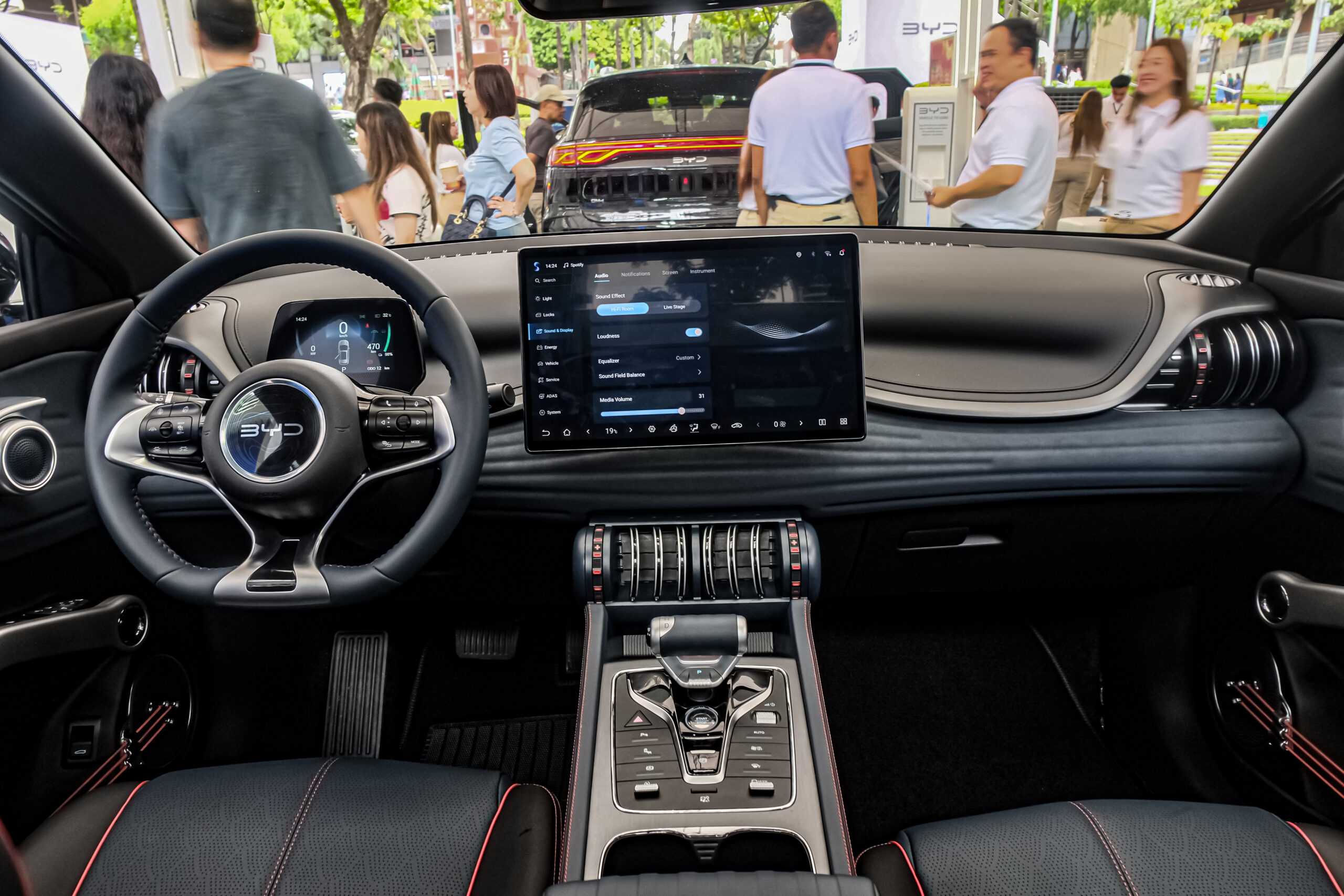BYD Atto 3 interior with central infotainment screen for a BYD software OTA explainer